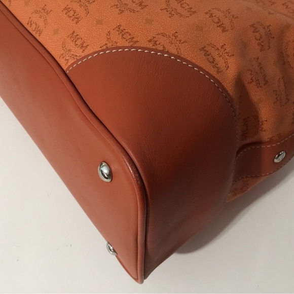 MCM Women's Leather Tote Triple Compartment Handbag - Picture 10 of 16